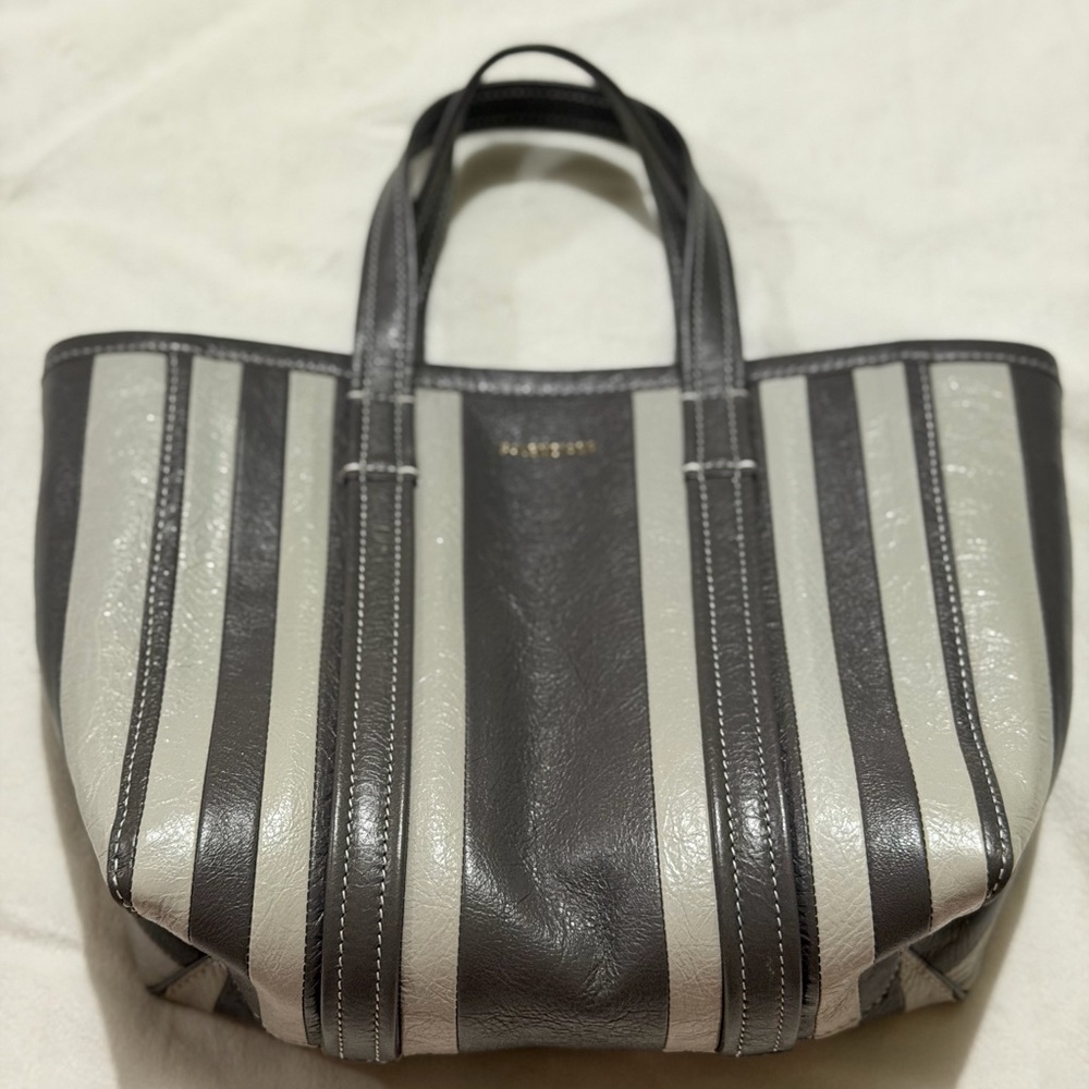 Balenciaga Small Gray Barbes  Crossbody Tote Bag 🩶